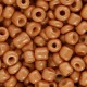 Seed beads 6/0 (4mm) Glazed ginger brown